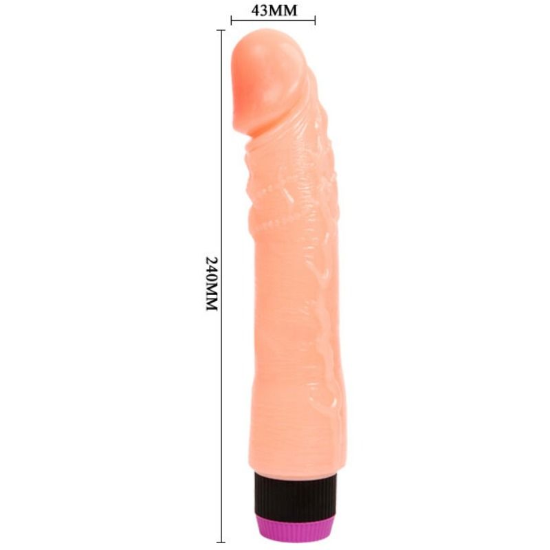 BAILE - VIBRATORE REALISTICO FLESSIBILE NATURALE 24 CM Baile Vibrators