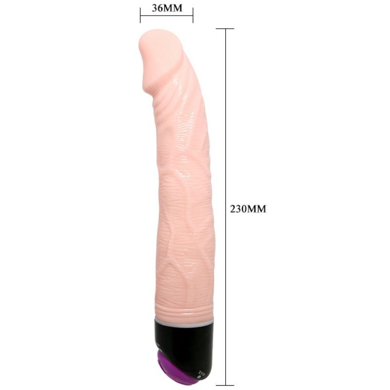 BAILE - ADOUR CLUB VIBRATORE REALISTICO 23 CM NATURALE Baile