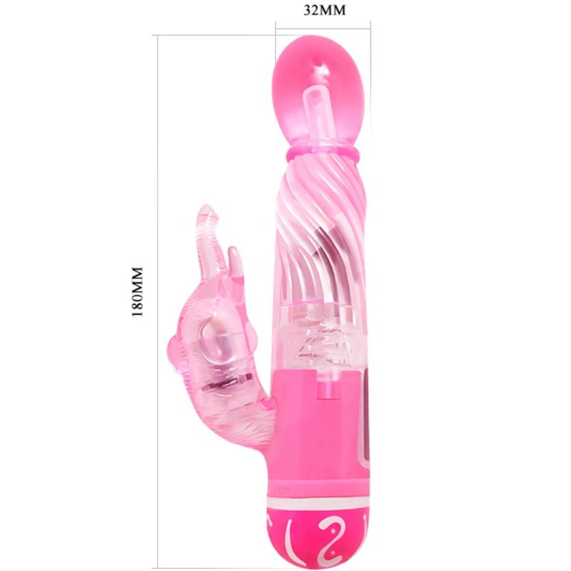 BAILE - VIBRATORE MULTIVELOCIT CON STIMOLATORE ROSA Baile Vibrators