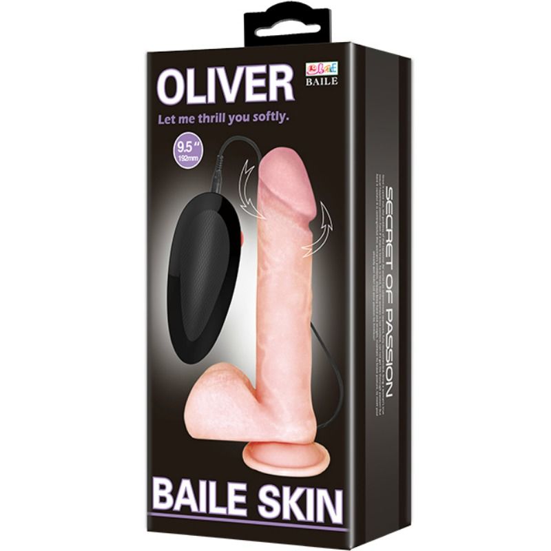 BAILE - VIBRATORE REALISTICO OLIVER CON FUNZIONE DI ROTAZIONE Baile