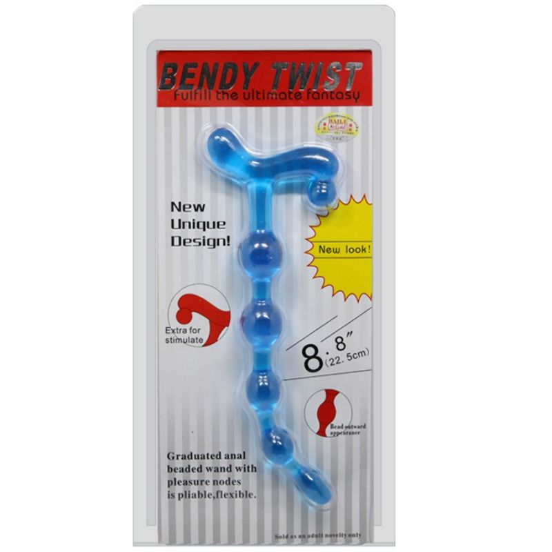 BAILE - SFERE ANAL BLU FLESSIBILI TWIST Baile Anal