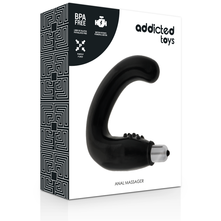 ADDICTED TOYS - MASSAGGIATORE ANALE NERO Addicted Toys