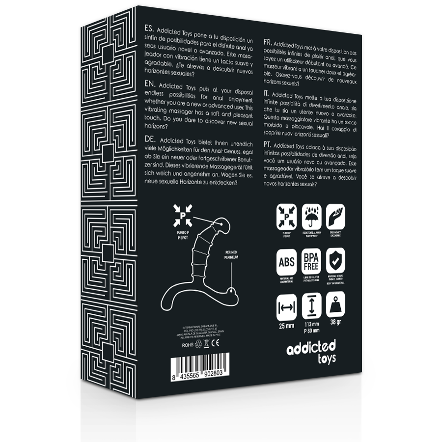 ADDICTED TOYS - PIACERE ANALE DELLA PROSTATA NERO Addicted Toys