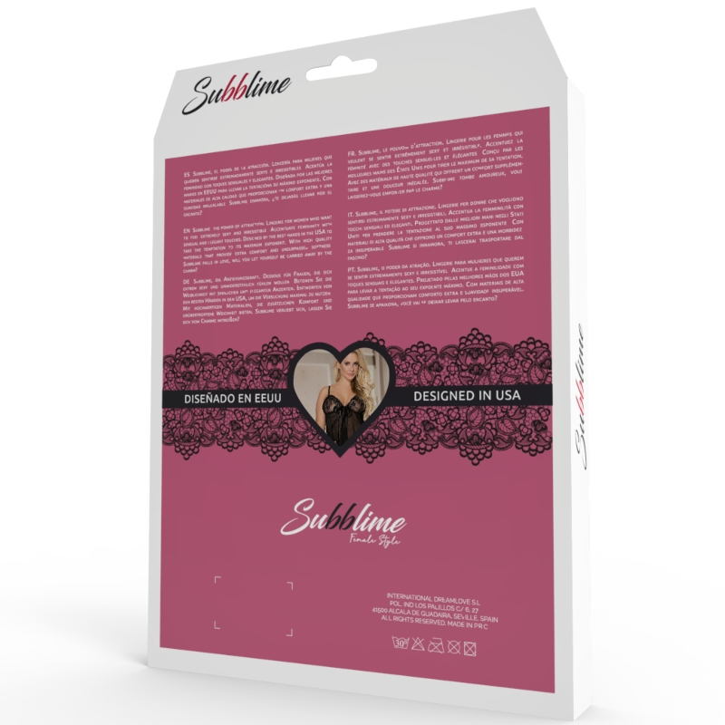 SUBBLIME - SET DUE PEZZI CON FRANGE L / XL Subblime Sets