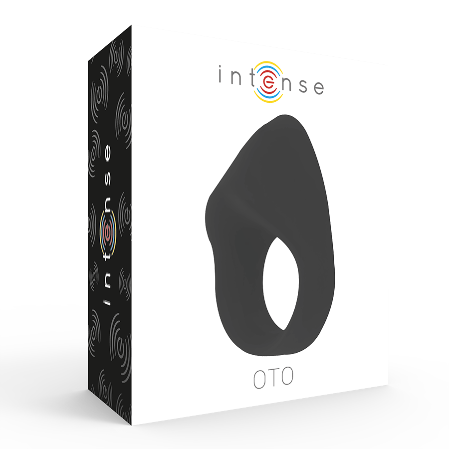 INTENSE - ANELLO VIBRATORE RICARICABILE OTO NERO Intense Couples Toys