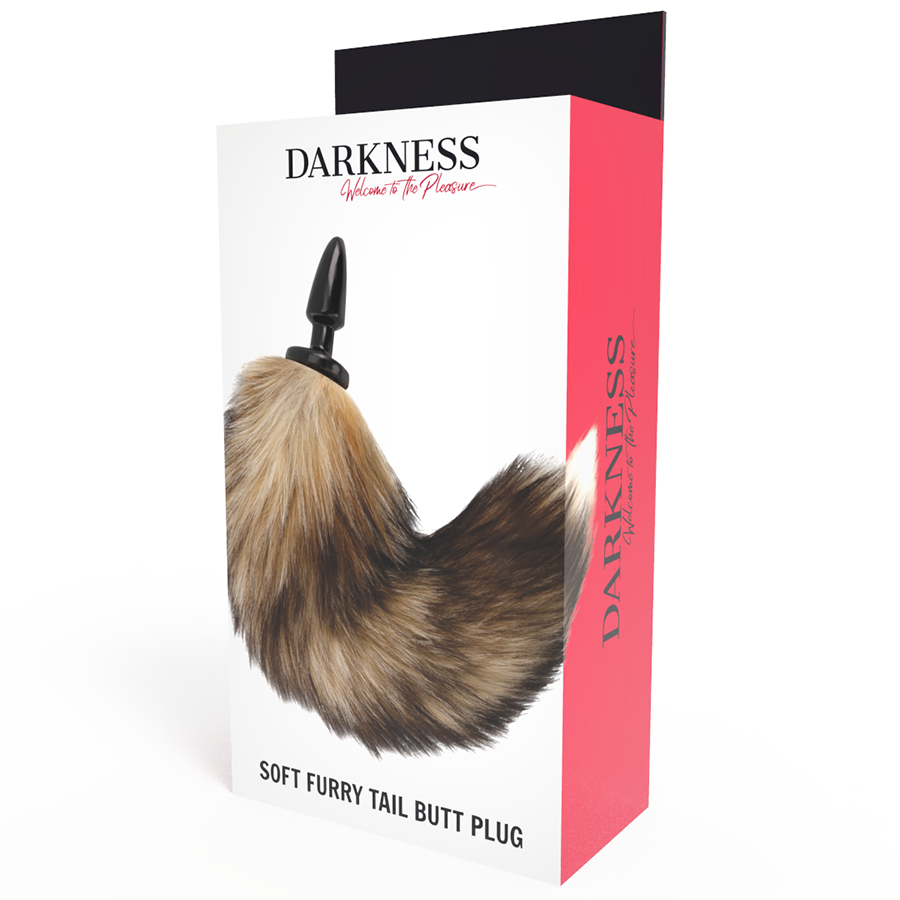 DARKNESS - CODA NATURALE CON PLUG ANALE IN SILICONE 10 CM Darkness Anal