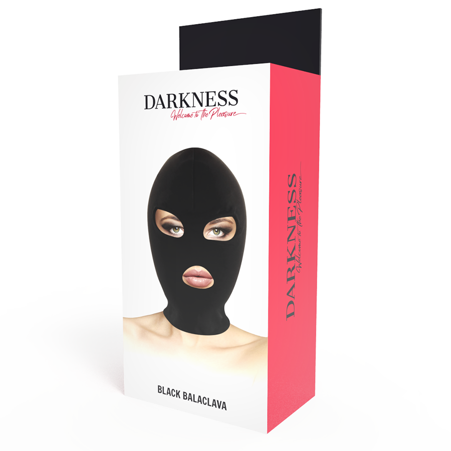 DARKNESS - MASCHERA DI SOTTOMISSIONE BDSM BOCCA E OCCHI NERA Darkness Bondage