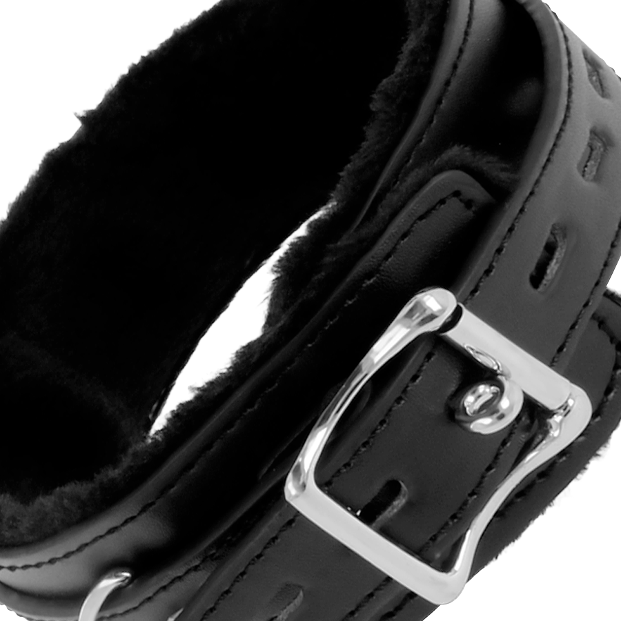 DARKNESS - COLLANA PER POSTURA CONFORTEVOLE CON CATENA IN PELLE Darkness Bondage