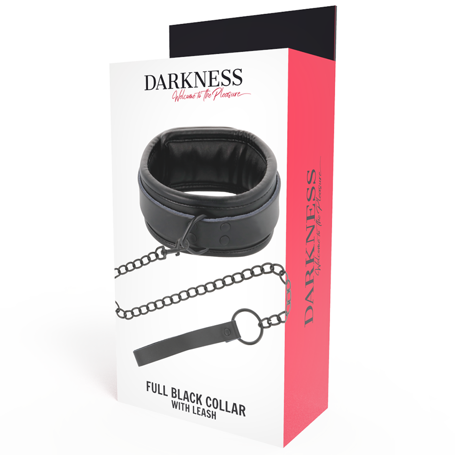 DARKNESS - COLLANA NERA CON CATENA Darkness Bondage