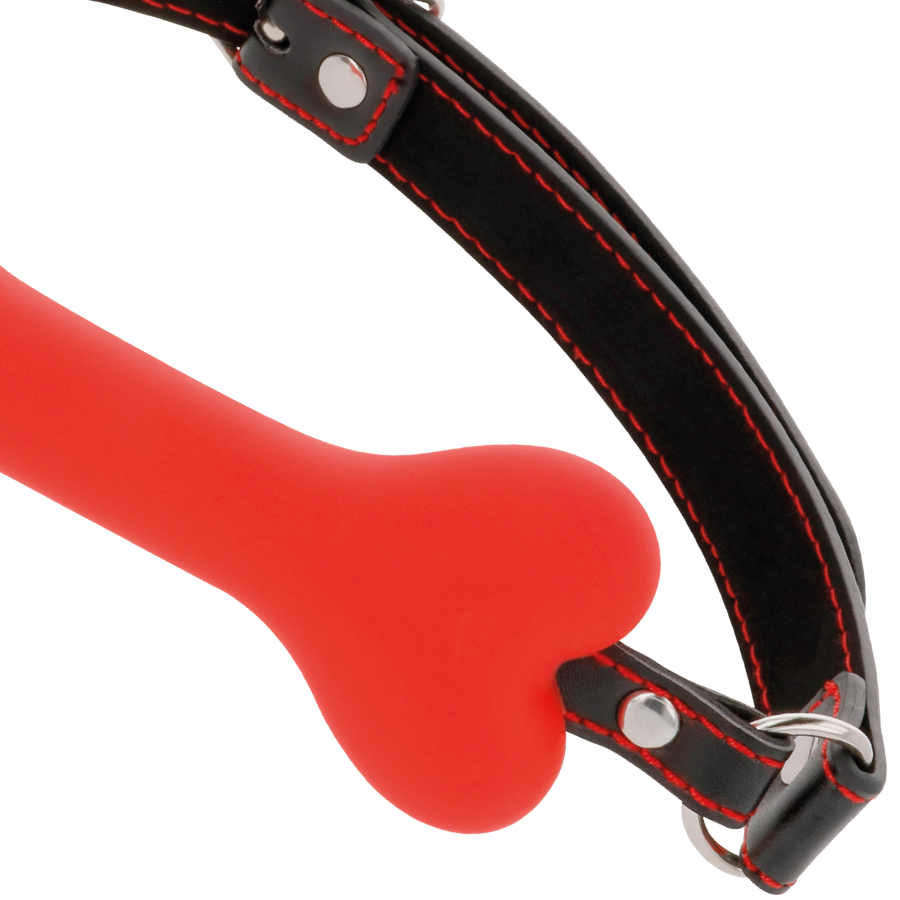 DARKNESS - BAVAGLINO IN SILICONE RED BONE Darkness Bondage