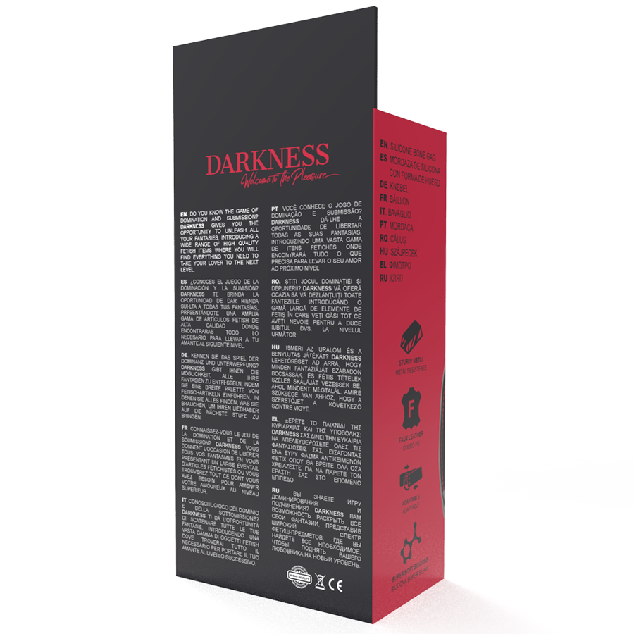 DARKNESS - BAVAGLINO IN SILICONE RED BONE Darkness Bondage