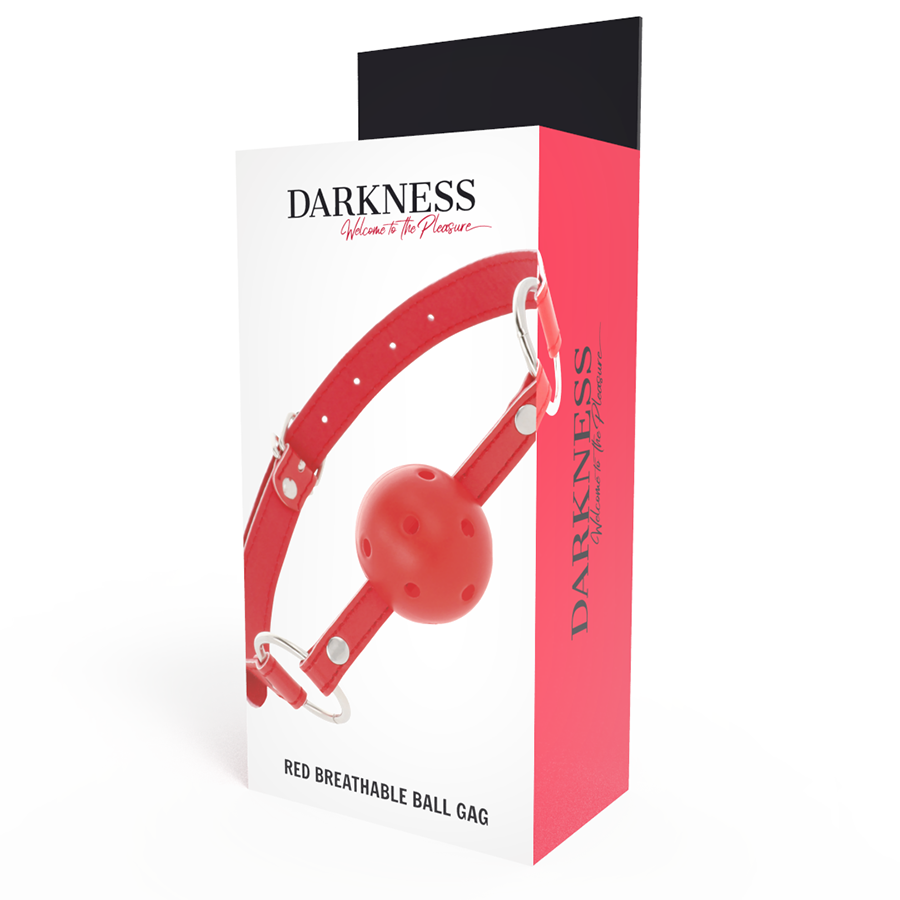 DARKNESS - BAVAGLINO TRASPIRANTE ROSSO Darkness Bondage