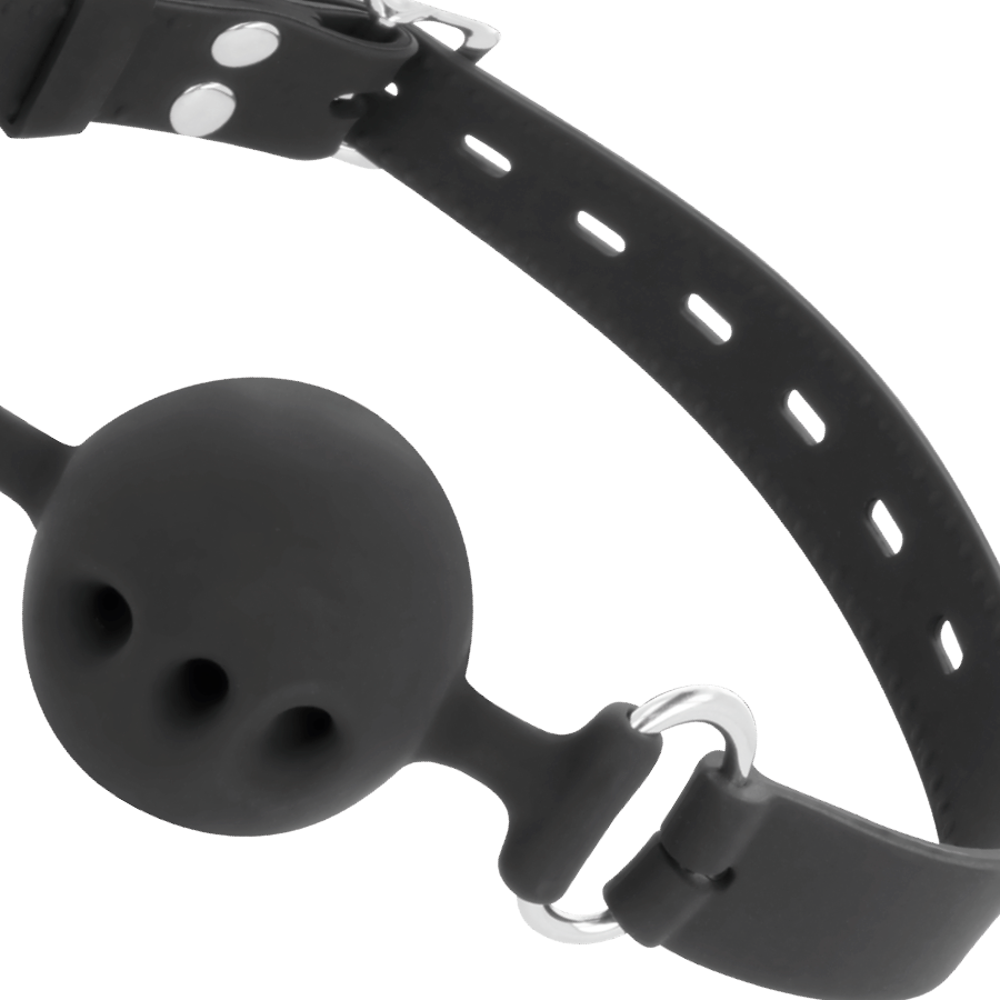 DARKNESS - BAVAGLINO IN SILICONE TRASPIRANTE NERO Darkness Bondage