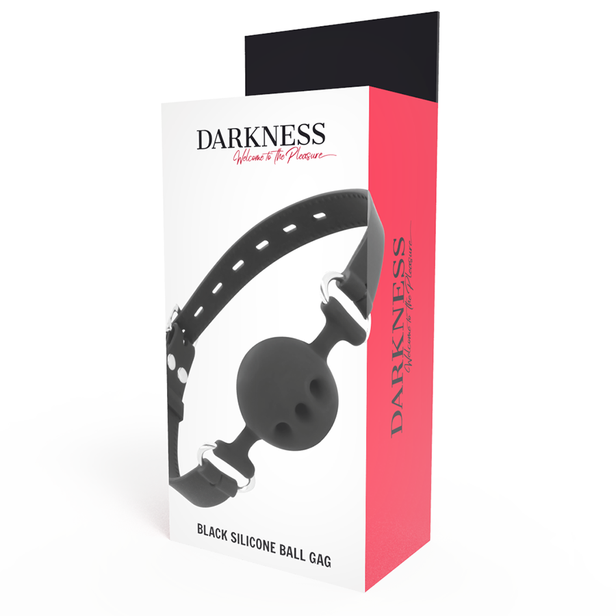 DARKNESS - BAVAGLINO IN SILICONE TRASPIRANTE NERO Darkness Bondage