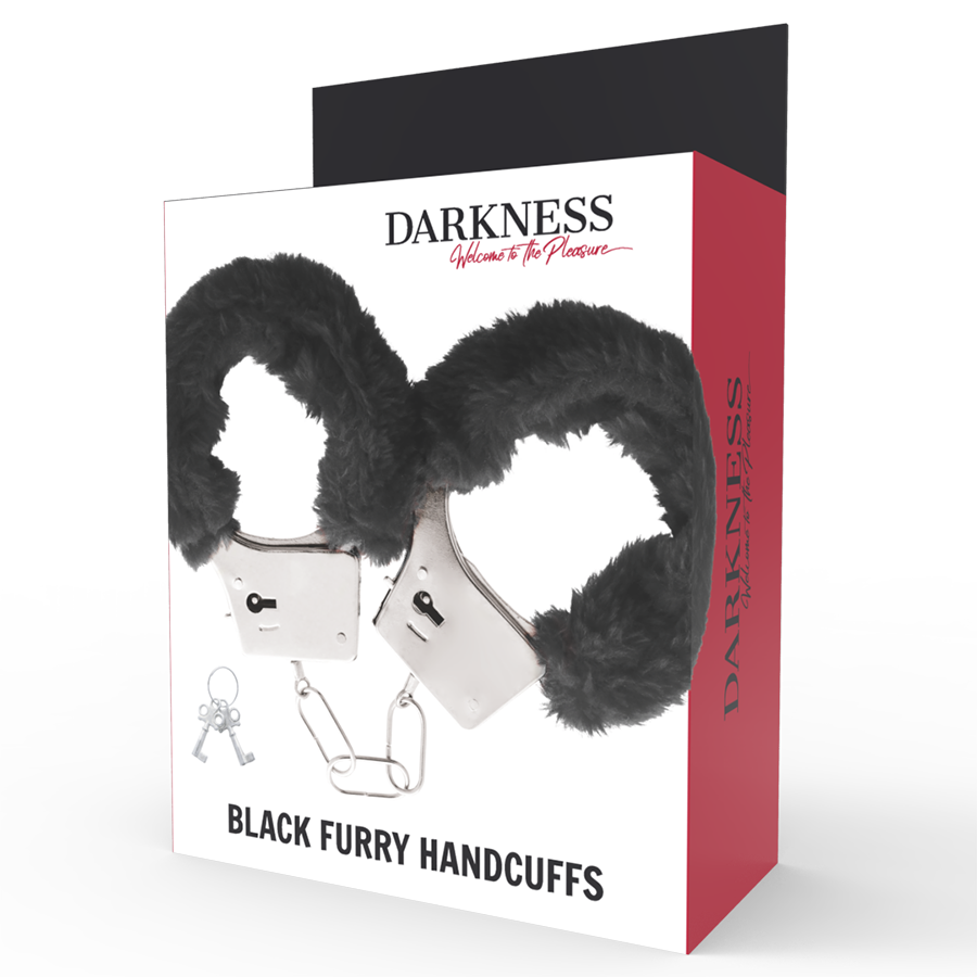 DARKNESS - MANETTE IN METALLO RIVESTITE NERE Darkness Bondage