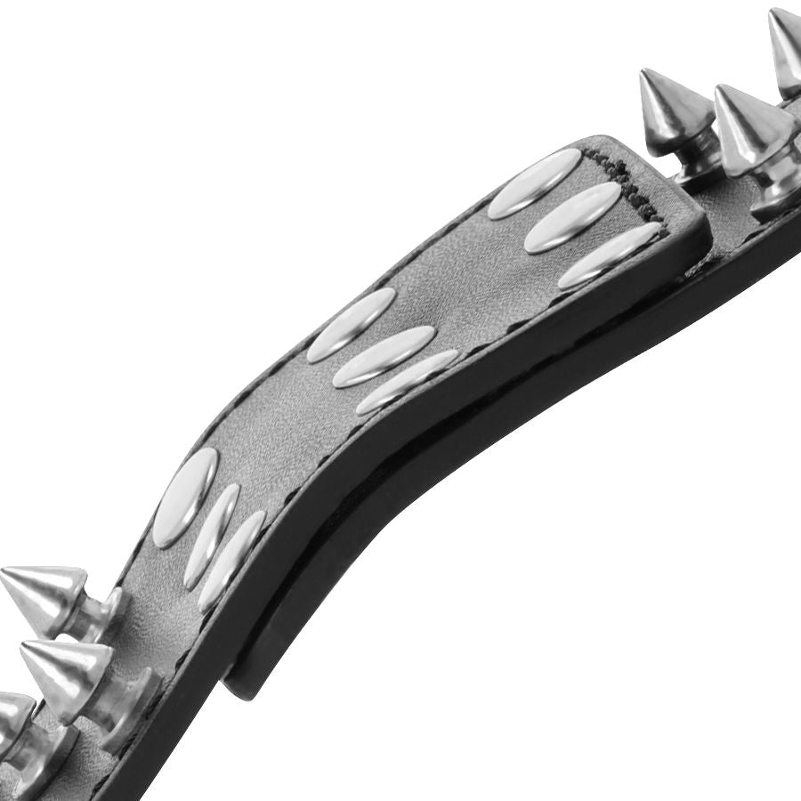 DARKNESS - MANETTE CON TESCHI E OSSA NERE CON SPUNTE Darkness Bondage
