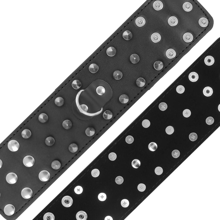 DARKNESS - MANETTE CON TESCHI E OSSA NERE CON SPUNTE Darkness Bondage
