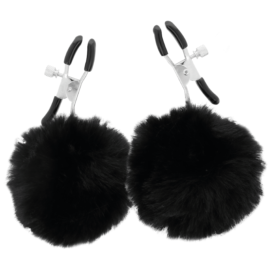 DARKNESS - MORSETTI PER CAPEZZOLI CON POM POM 1 Darkness Sensations