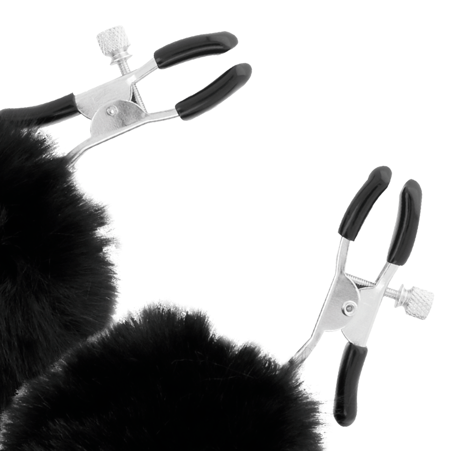 DARKNESS - MORSETTI PER CAPEZZOLI CON POM POM 1 Darkness Sensations