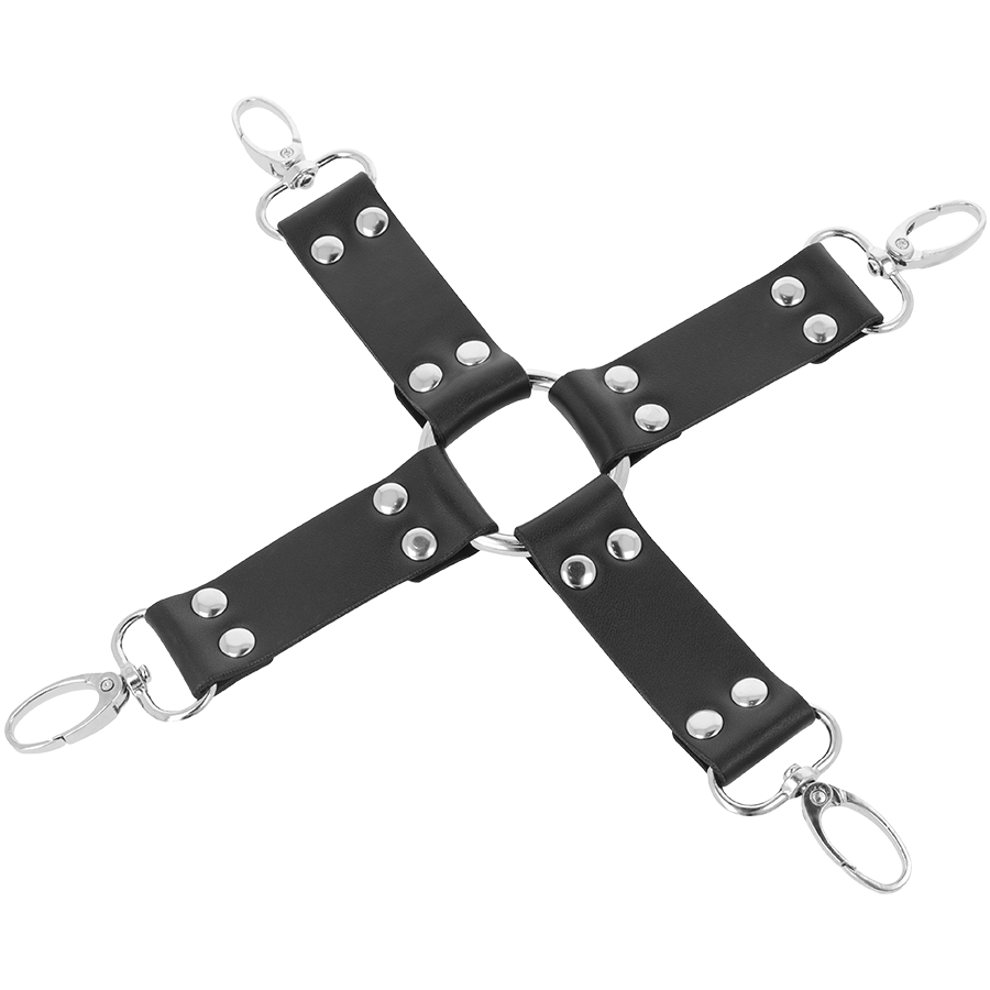 DARKNESS - MANETTE IN PELLE PER PIEDI E MANI NERE Darkness Bondage