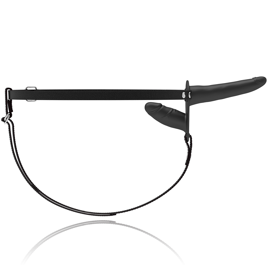 FETISH SUBMISSIVE HARNESS - DOPPIA PENETRAZIONE NERA Fetish Submissive Harness