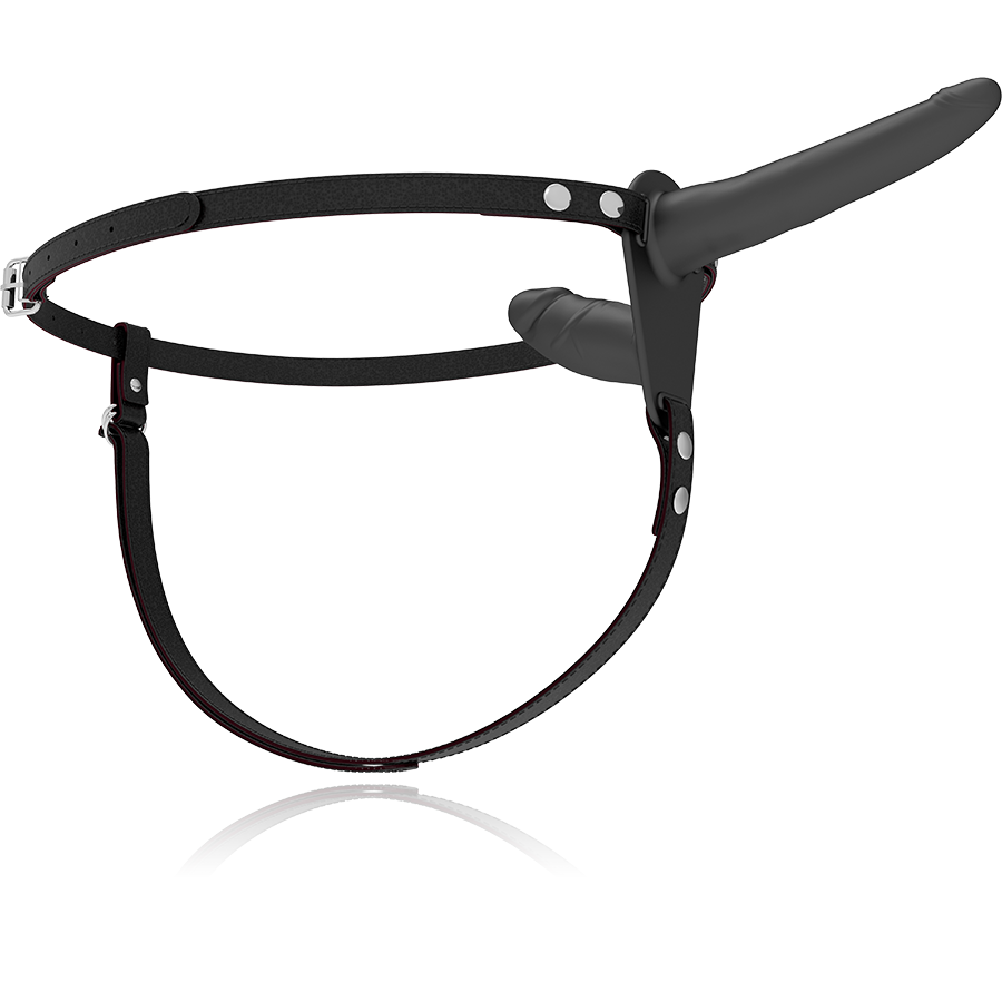 FETISH SUBMISSIVE HARNESS - DOPPIA PENETRAZIONE NERA Fetish Submissive Harness