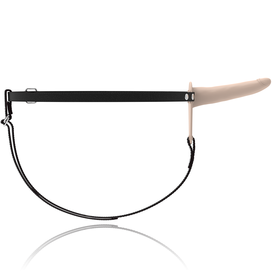 FETISH SUBMISSIVE HARNESS - VIBRATORE IN SILICONE CARNE 15 CM Fetish Submissive Harness