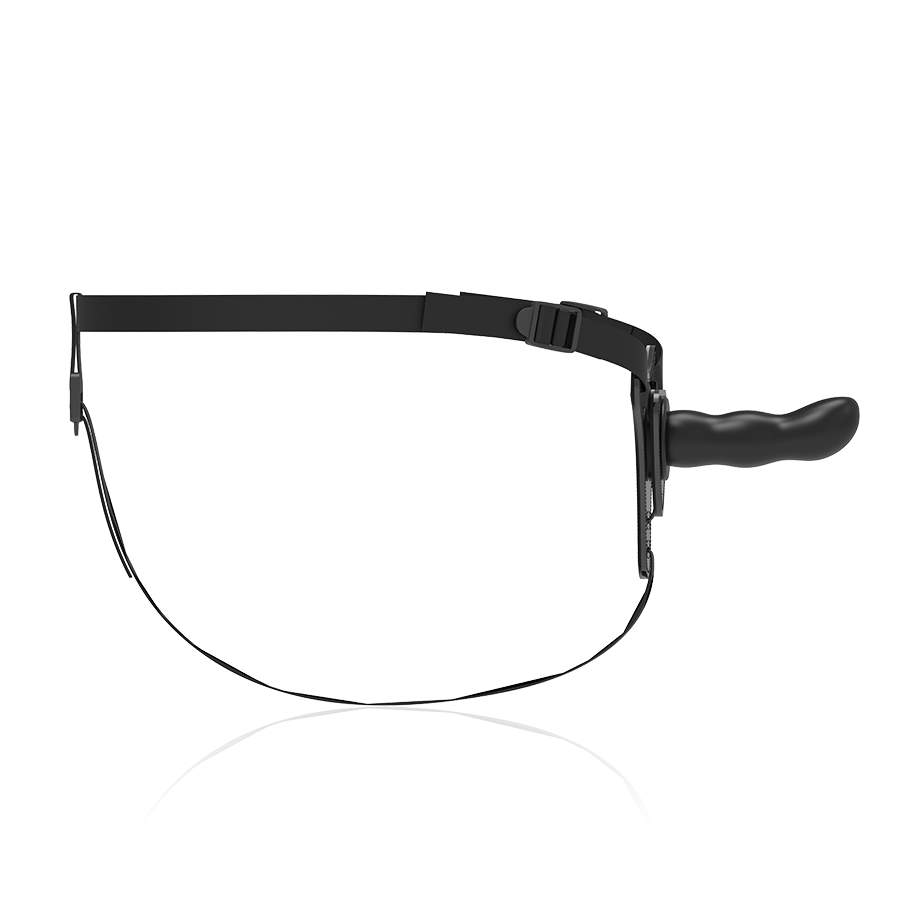 FETISH SUBMISSIVE HARNESS - SILICONE NERO PUNTO G 16 CM Fetish Submissive Harness