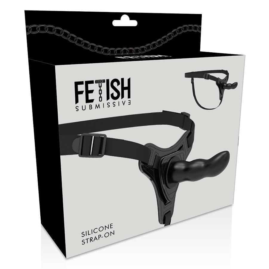 FETISH SUBMISSIVE HARNESS - SILICONE NERO PUNTO G 16 CM Fetish Submissive Harness