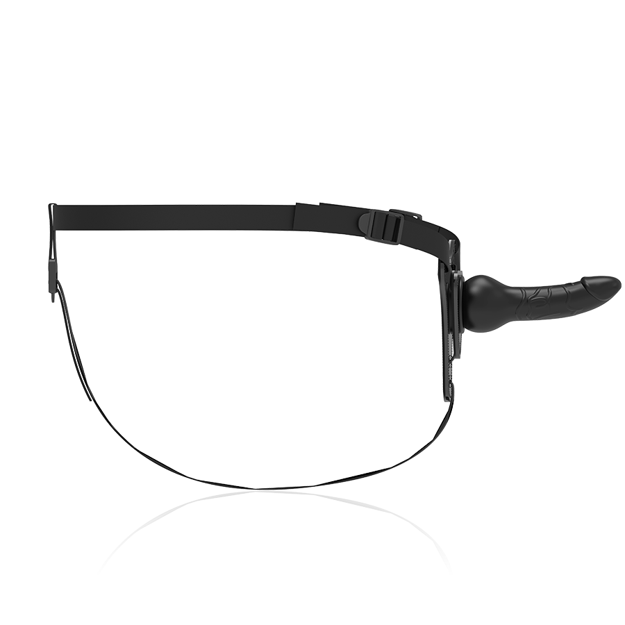 FETISH SUBMISSIVE HARNESS - SILICONE NERO REALISTICO 16 CM Fetish Submissive Harness