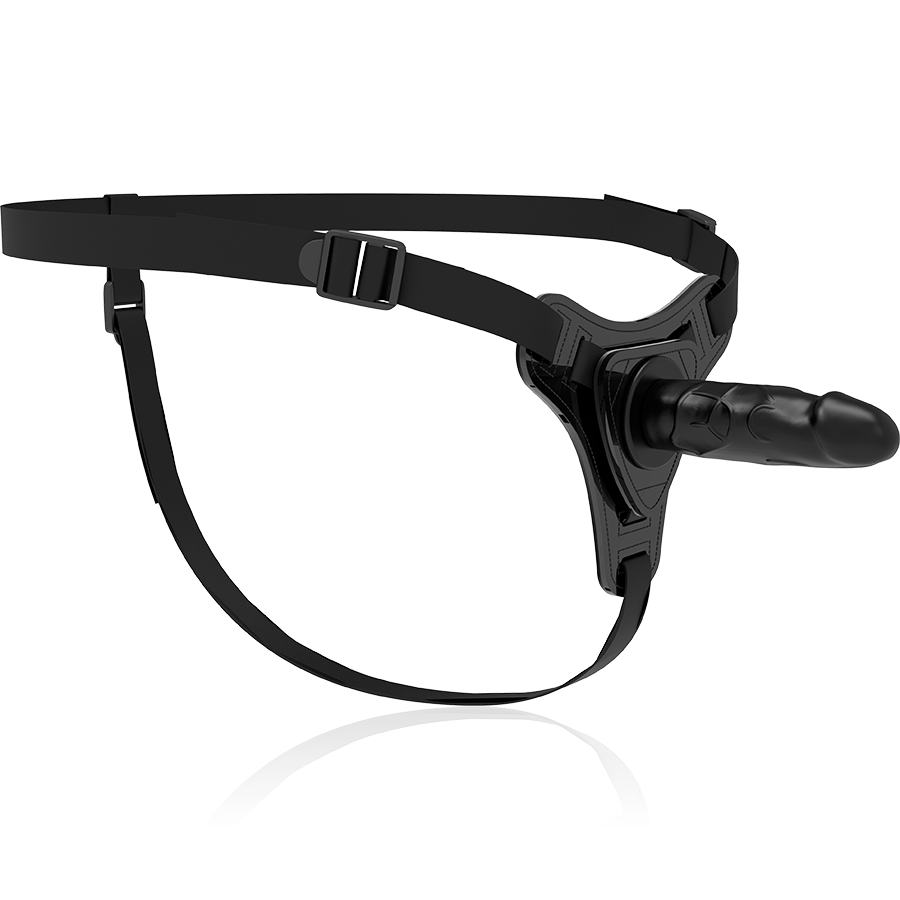 FETISH SUBMISSIVE HARNESS - SILICONE NERO REALISTICO 15 CM Fetish Submissive Harness