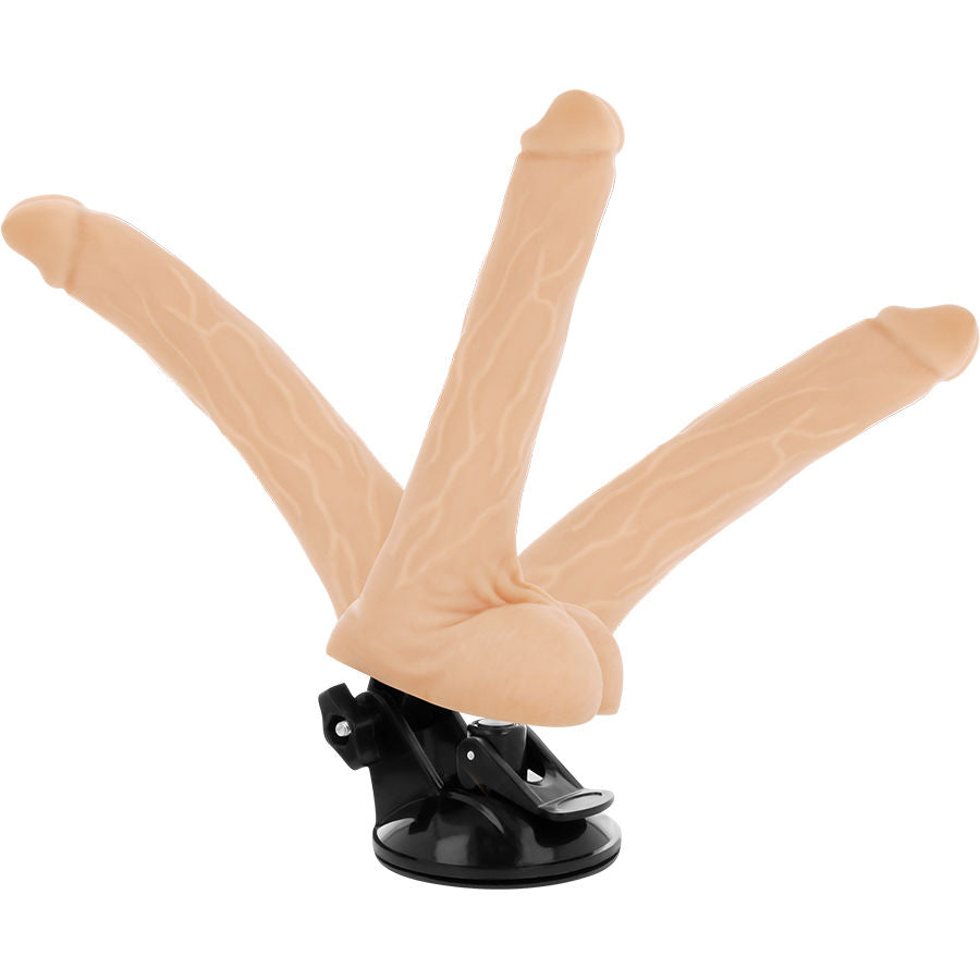 BASECOCK - VIBRATORE ARTICOLABILE TELECOMANDO NATURALE 18.5 CM -O- 4 CM Basecock