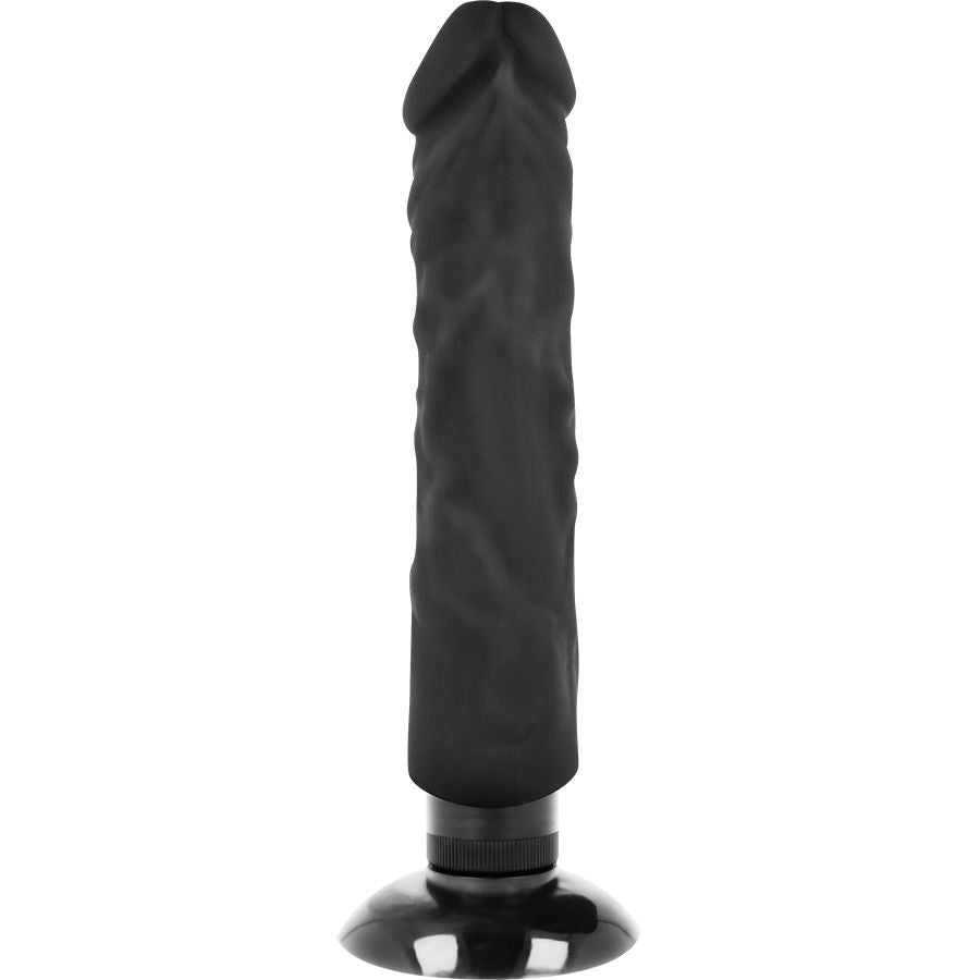 BASECOCK - VIBRATORE REALISTICO 2-1 NERO 20 CM -O- 4 CM Basecock