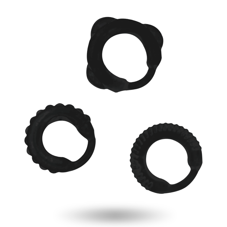 ADDICTED TOYS - SET C-RING NERO Addicted Toys
