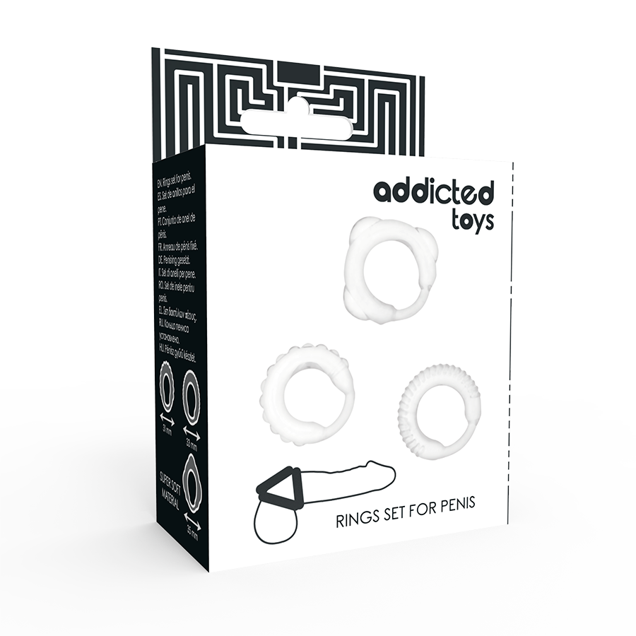 ADDICTED TOYS - SET C-RING TRASPARENTE Addicted Toys