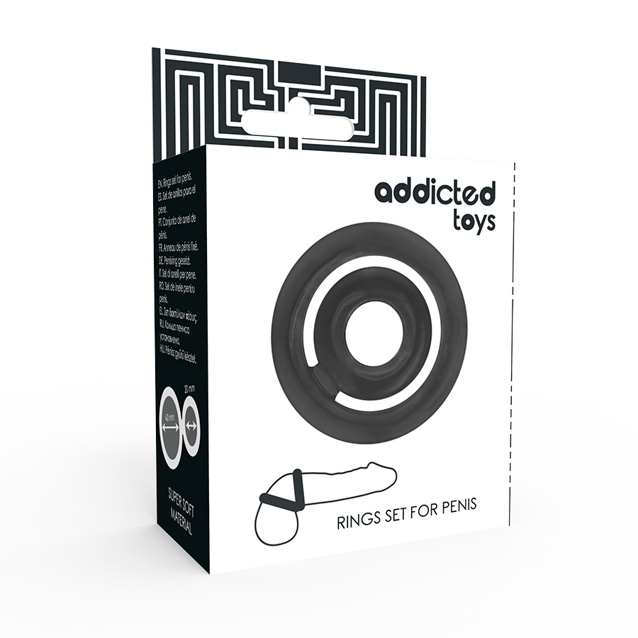 ADDICTED TOYS - POTENZ- C-RING PENE NERO Addicted Toys