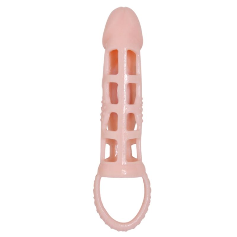 BAILE - COPERTURA ESTENSORE PENE CON VIBRAZIONE E CINTURINO NATURALE 13.5 CM Baile For Him