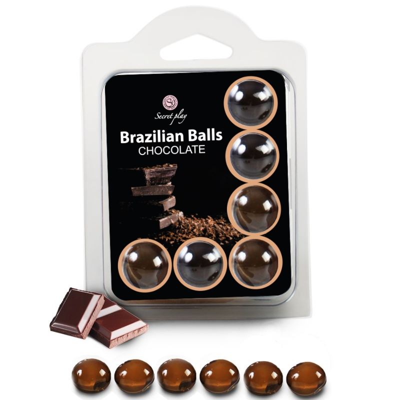 SECRETPLAY - SET 6 PALLINE BRASILIANI CIOCCOLATO Secretplay Cosmetic