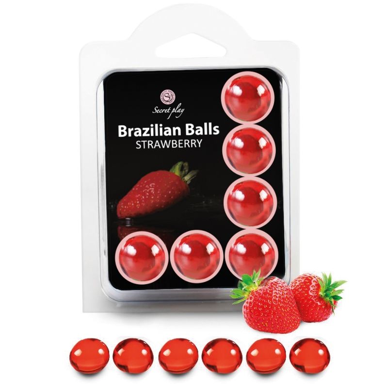 SECRETPLAY - SET 6 PALLINE BRASILIANE FRAGOLA Secretplay Cosmetic