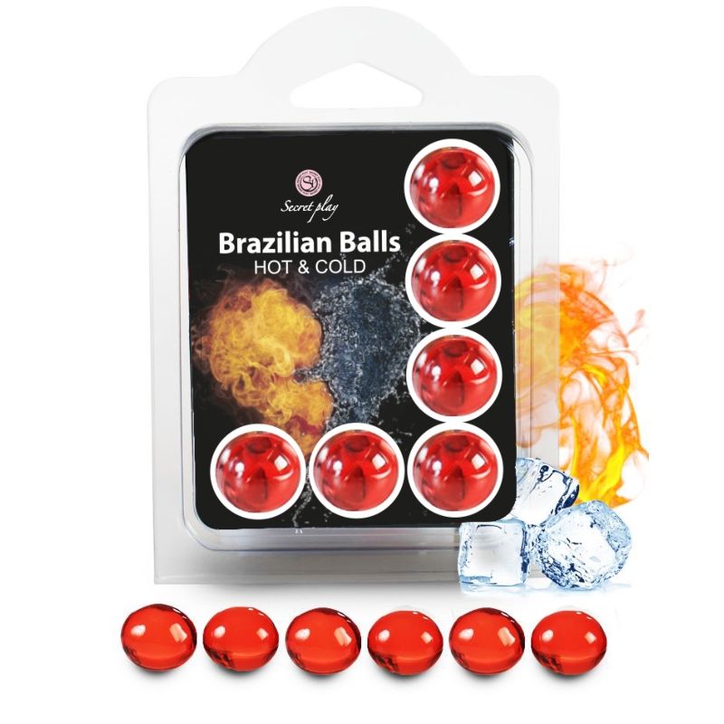 SECRETPLAY - SET 6 PALLINE BRASILIANE EFFETTO CALDO E FREDDO Secretplay Cosmetic
