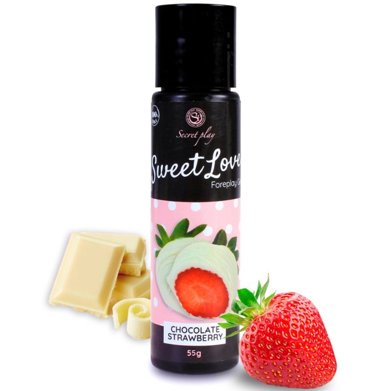 SECRETPLAY - GEL DOLCE AMORE FRAGOLA E CIOCCOLATO BIANCO 60 ML Secretplay Cosmetic