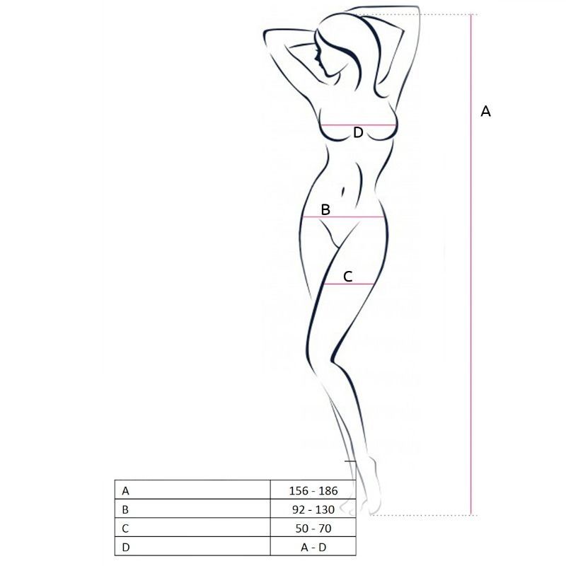 PASSION - DONNA BS062 BODYSTOCKING NERO TAGLIA UNICA Passion Woman