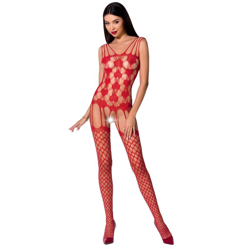 PASSION - WOMAN BS067 BODYSTOCKING ROSSO TAGLIA UNICA Passion Woman