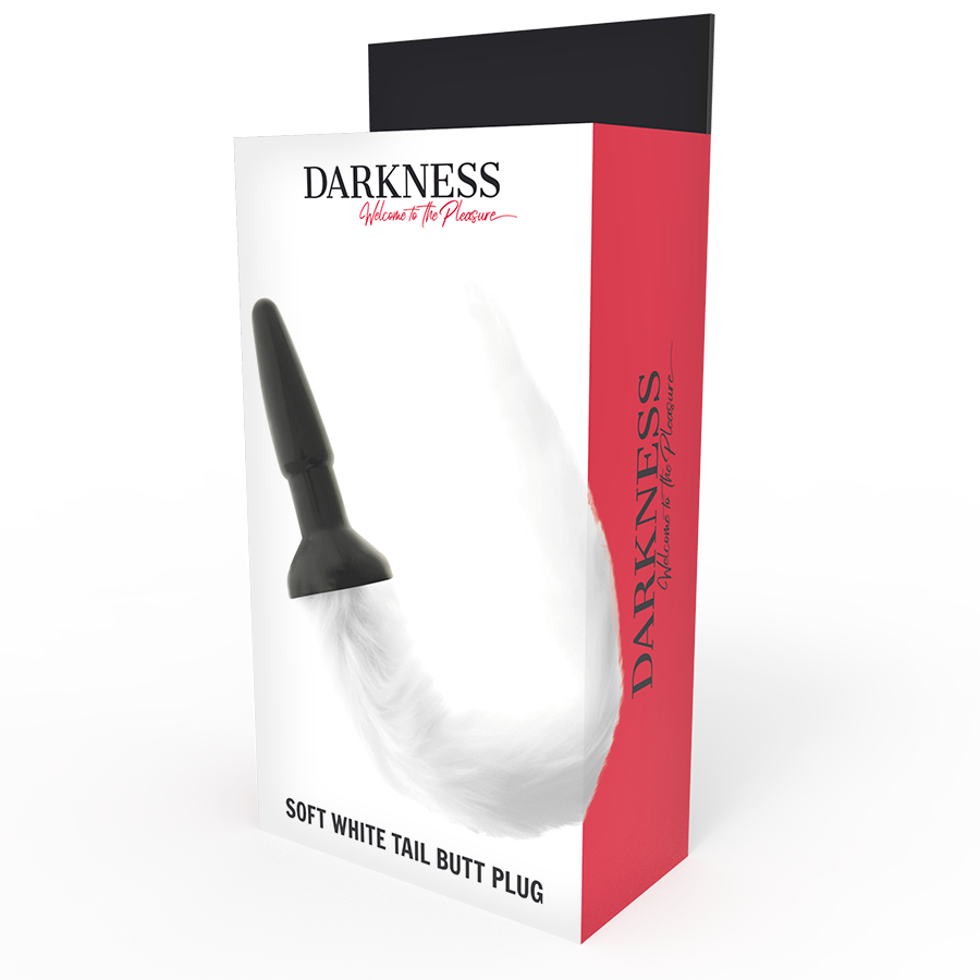 DARKNESS - PLUG ANALE IN SILICONE CON CODA BIANCA Darkness Anal