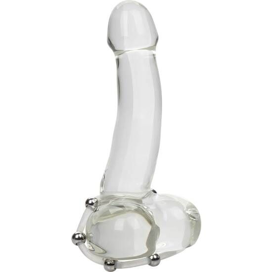 CALEXOTICS - ANELLO IN SILICONE CON PERLINE IN ACCIAIO XL Calexotics