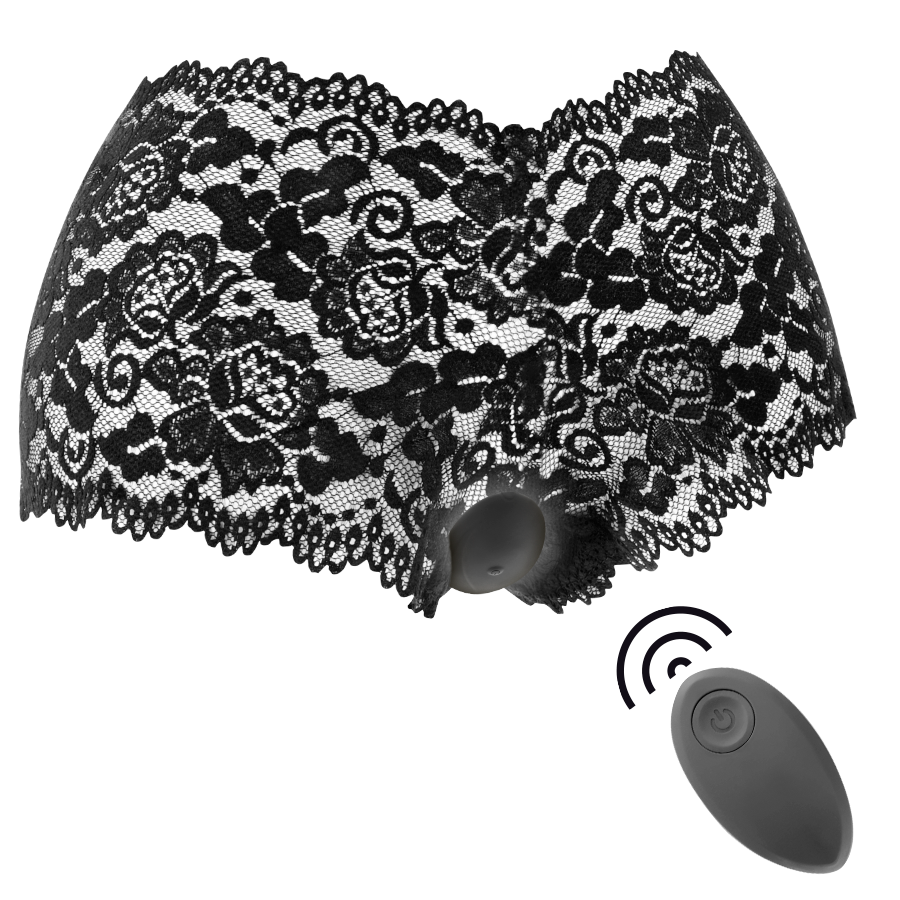 BLACK&SILVER - STIMOLATORE TELECOMANDO ZARA CON SLIP IN OMAGGIO Black&silver