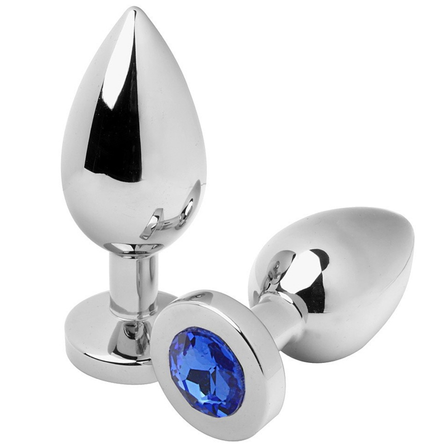 METAL HARD - PLUG ANALE DIAMOND BLUE PICCOLO 5.71CM Metal Hard