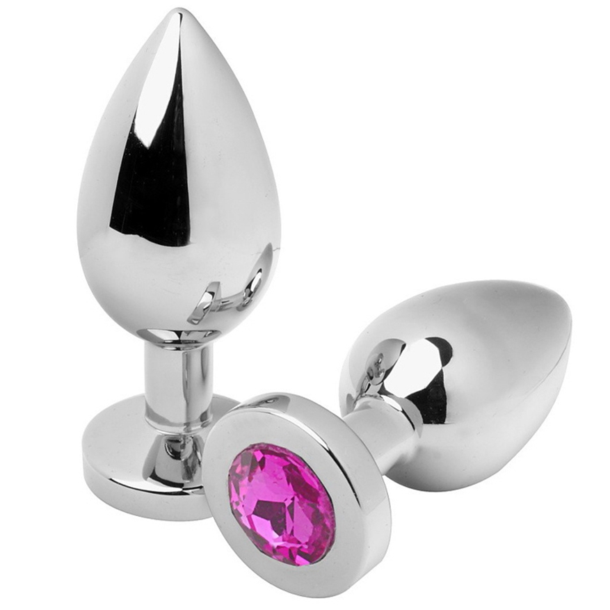 METAL HARD - PLUG ANALE DIAMOND PINK PICCOLO 5.71CM Metal Hard