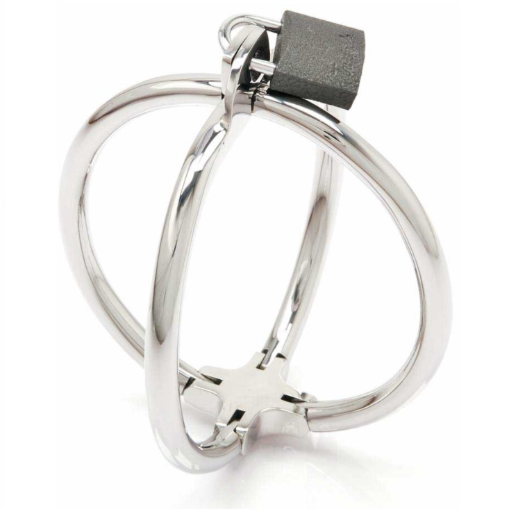 METAL HARD - FERMAMANETTE CRISS CROSS IN ACCIAIO INOSSIDABILE Metal Hard