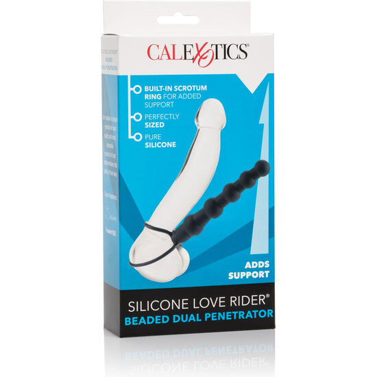 CALEXOTICS - DOPPIO PENETRATORE CON PERLINE NERO Calexotics